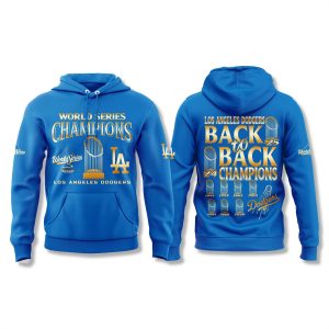 LA Dodgers Back To Back Champions 2024 2025 Hoodie 1