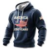 America 250 Years Anniversary Waffle Hoodie 5 America 250 Years Anniversary Waffle Hoodie 1