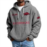 Arkansas Razorbacks EST 1894 Waffle Quarter Zip Hoodie