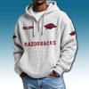 Arkansas Razorbacks EST 1894 Waffle Quarter Zip Hoodie 5 Arkansas Razorbacks EST 1894 Waffle Quarter Zip Hoodie