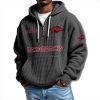 Arkansas Razorbacks EST 1894 Waffle Quarter Zip Hoodie 4 Arkansas Razorbacks EST 1894 Waffle Quarter Zip Hoodie 2