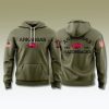 Arkansas Razorbacks Military Appreciation Hoodie 2025 1