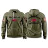 Arkansas Razorbacks Military Appreciation Hoodie 2025 2