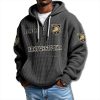 Army Black Knights EST 1890 Waffle Quarter Zip Hoodie 1
