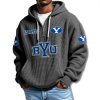 BYU Cougars Waffle Quarter Zip Hoodie 2025 1