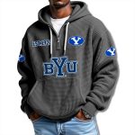 BYU Cougars Waffle Quarter Zip Hoodie 2025