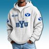 BYU Cougars Waffle Quarter Zip Hoodie 2025 2