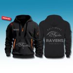 Ravens Back In Black 2025 Zip Hoodie