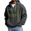 Baylor Bears EST 1899 Waffle Quarter Zip Hoodie 1