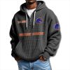 Boise State Broncos EST 1903 Waffle Quarter Zip Hoodie 1