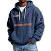 Boise State Broncos EST 1903 Waffle Quarter Zip Hoodie 2