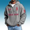 Boston Red Sox EST 1901 Waffle Quarter Zip Hoodie 6 Boston Red Sox EST 1901 Waffle Quarter Zip Hoodie 1