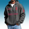 Boston Red Sox EST 1901 Waffle Quarter Zip Hoodie 4
