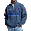 Buffalo Bills EST 1959 Waffle Quarter Zip Sweater 2