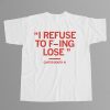 Carter Booth Refuse To Lose Shirt