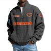 Bears EST 1920 Waffle Quarter Zip Sweater 8 Chicago Bears EST 1920 Waffle Quarter Zip Sweater 1