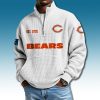 Chicago Bears EST 1920 Waffle Quarter Zip Sweater