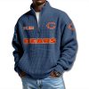 Chicago Bears EST 1920 Waffle Quarter Zip Sweater 2