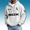 Chicago White Sox EST 1894 Waffle Quarter Zip Hoodie 3