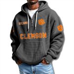 Clemson Tigers Waffle Quarter Zip Hoodie 2025