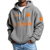 Clemson Tigers Waffle Quarter Zip Hoodie 2025 2