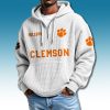 Clemson Tigers Waffle Quarter Zip Hoodie 2025 3