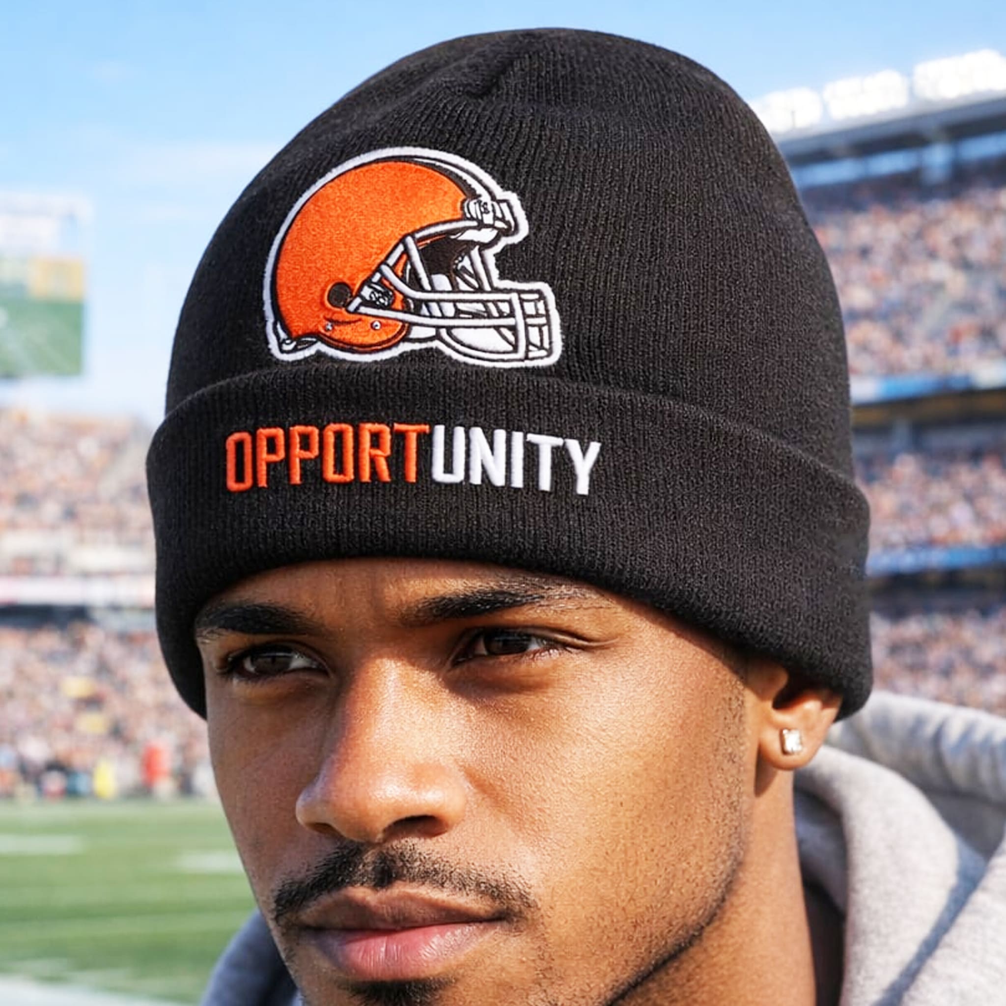 Cleveland Browns Opportunity Beanie Hat 1 Cleveland Browns Opportunity Beanie Hat 1