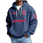 Cleveland Guardians 2025 Waffle Quarter Zip Hoodie