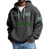 Colorado State Rams EST 1893 Waffle Quarter Zip Hoodie 1