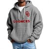 Oklahoma Sooners Waffle Quarter Zip Hoodie 2025 7 Oklahoma Sooners Waffle Quarter Zip Hoodie 2025 1