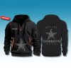Dallas Cowboys Back In Black Quarter Zip Hoodie 2025