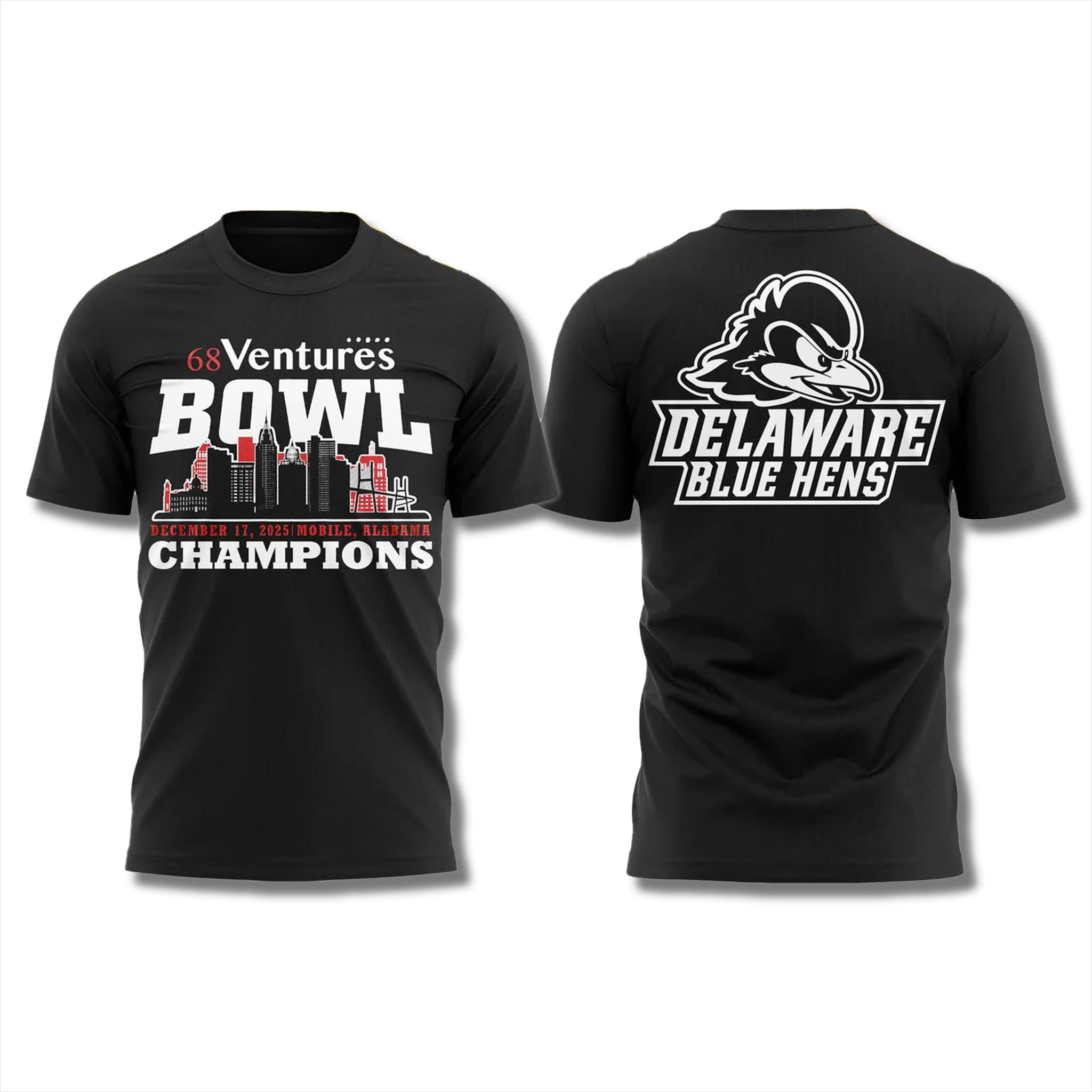Delaware Blue Hens 68 Ventures Bowl Champions Shirt 2025 2 Delaware Blue Hens 68 Ventures Bowl Champions Shirt 2025