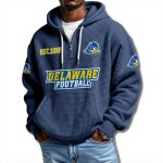 Delaware Blue Hens EST 1889 Waffle Quarter Zip Hoodie