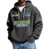 Delaware Blue Hens EST 1889 Waffle Quarter Zip Hoodie 2