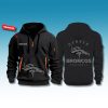 Denver Broncos Back In Black Quarter Zip Hoodie 2025 1