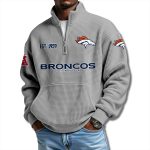 Broncos EST 1959 Waffle Quarter Zip Sweater
