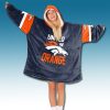 Denver Broncos United In Orange Unisex Blanket Hoodie 2
