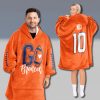 Denver Football Go Broncos Unisex Blanket Hoodie 2