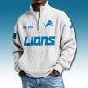 Lions EST 1930 Waffle Quarter Zip Sweater 5 Detroit Lions EST 1930 Waffle Quarter Zip Sweater 2