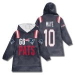Drake Maye Go Pats Unisex Blanket Hoodie 2025