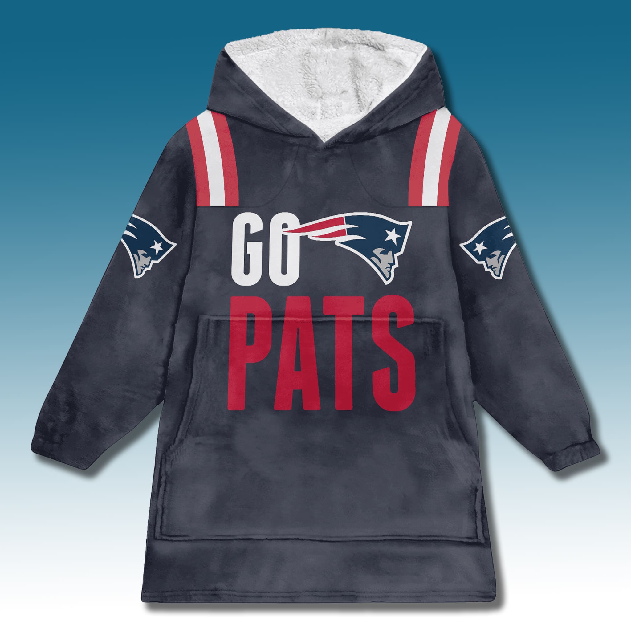 Drake Maye Go Pats Unisex Blanket Hoodie 2025 2 Drake Maye Go Pats Unisex Blanket Hoodie 2025 2