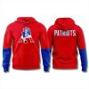 Drake Maye Pat Patriot Throwback Red Hoodie 3 Drake Maye Pat Patriot Throwback Red Hoodie