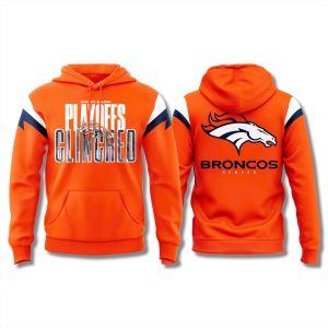 Denver Broncos 2025 Playoff Clinched Hoodie 1