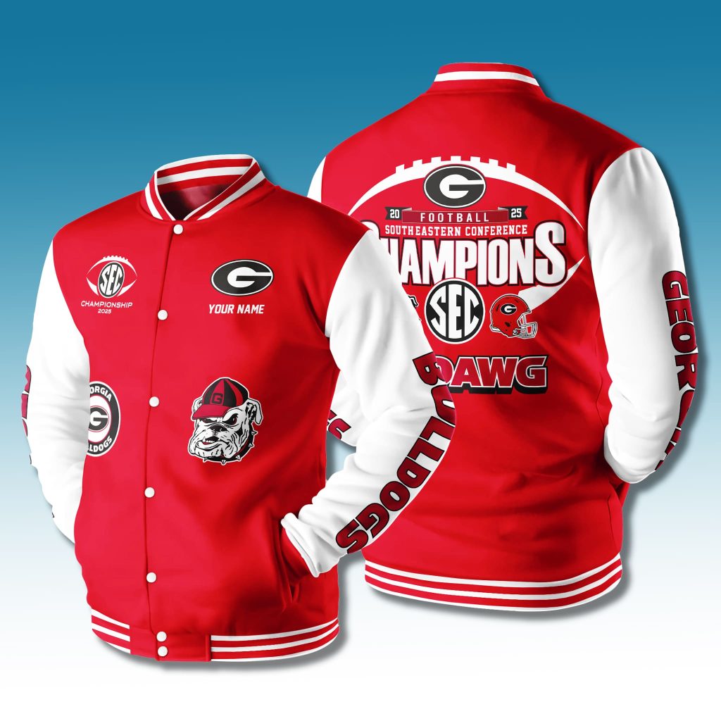 ジャケット・アウター Champion Bulldogs C5-C601 M Georgia Bulldogs 2025 SEC Champions Jacket