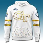 Georgia Tech Football Frosted Sprinkled Hoodie 2026