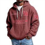 Houston Cougars EST 1946 Waffle Quarter Zip Hoodie