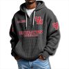 Houston Cougars EST 1946 Waffle Quarter Zip Hoodie