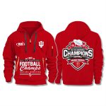 Indiana Hoosiers Big 10 Champions 2025 Zip Hoodie
