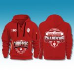 Indiana Hoosiers Big Ten Conference 2025 Champions Zip Hoodie