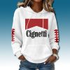 Indiana Hoosiers Cignetti Marlboro Cigarettes Waffle Hoodie 1